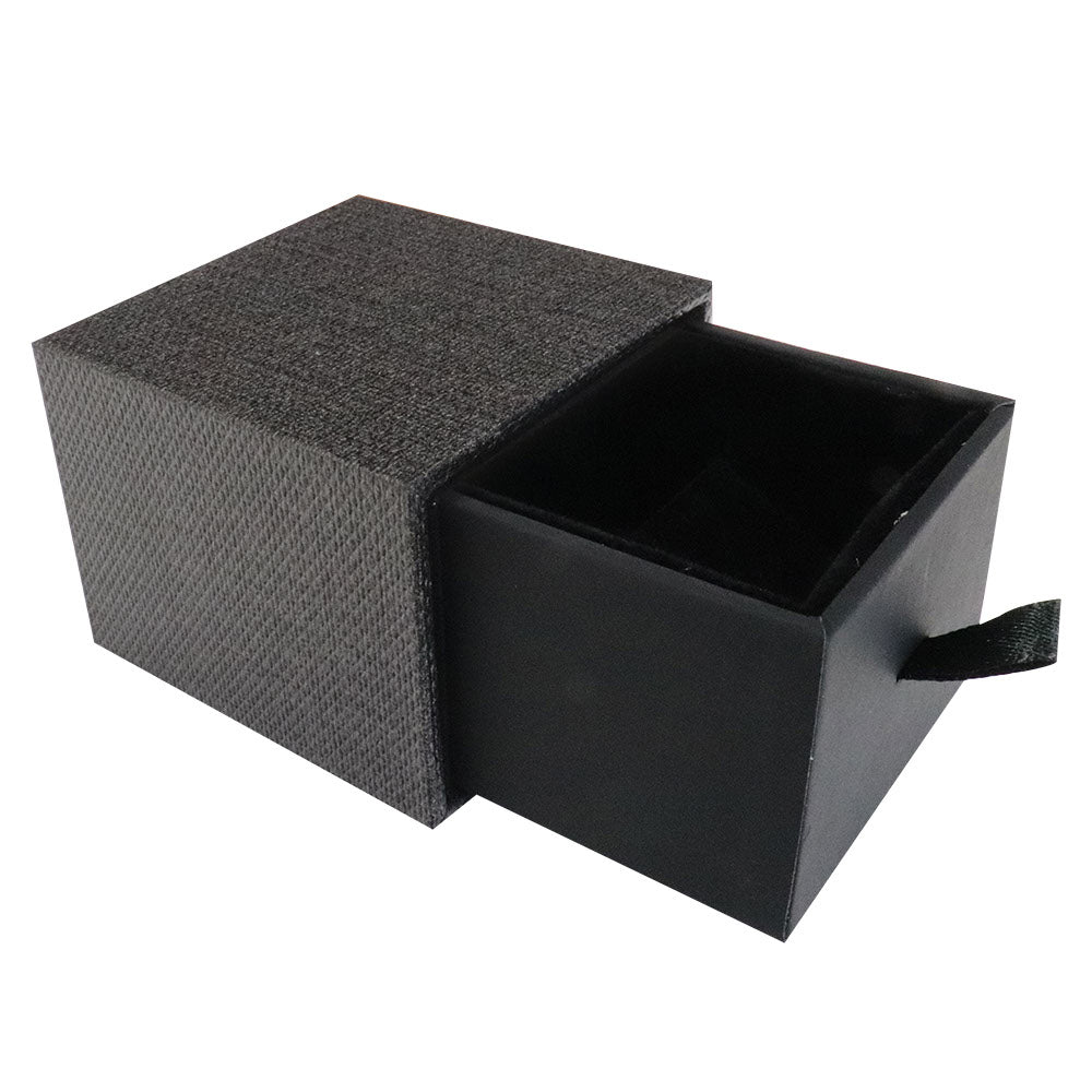 Metallic Grey Slider Ring Box