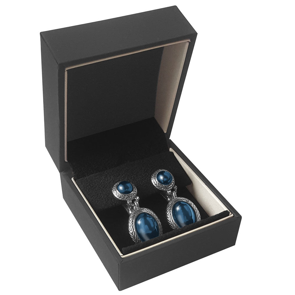 Midnight Black Velvet Pendant/Earring Box