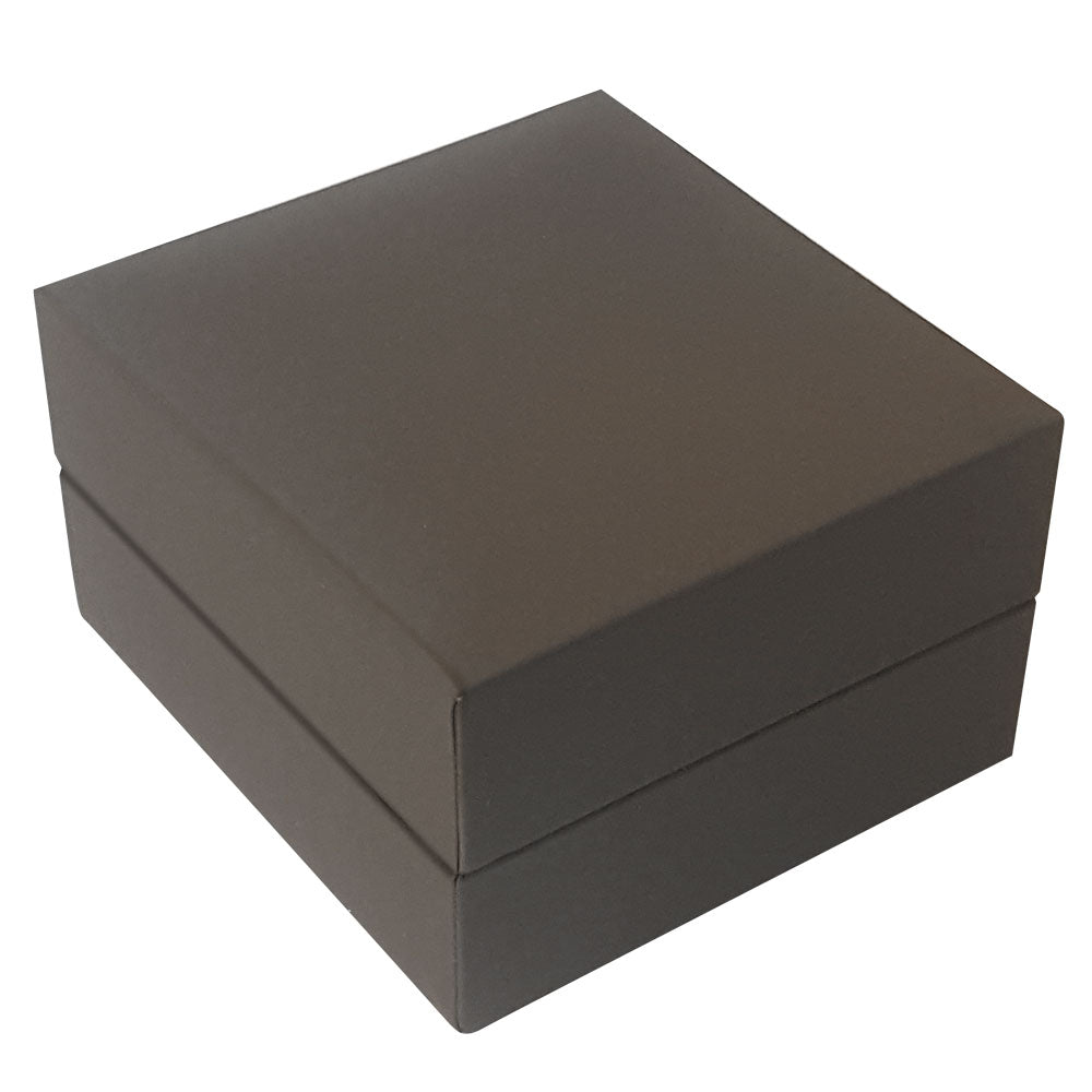 Mahogany Brown Velvet Pendant/Earring Box