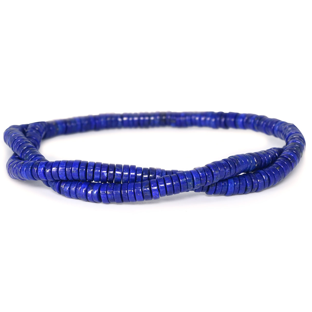 Lapis Lazuli Heishi Beads 4 mm – Natural Afghan | Badakhshan