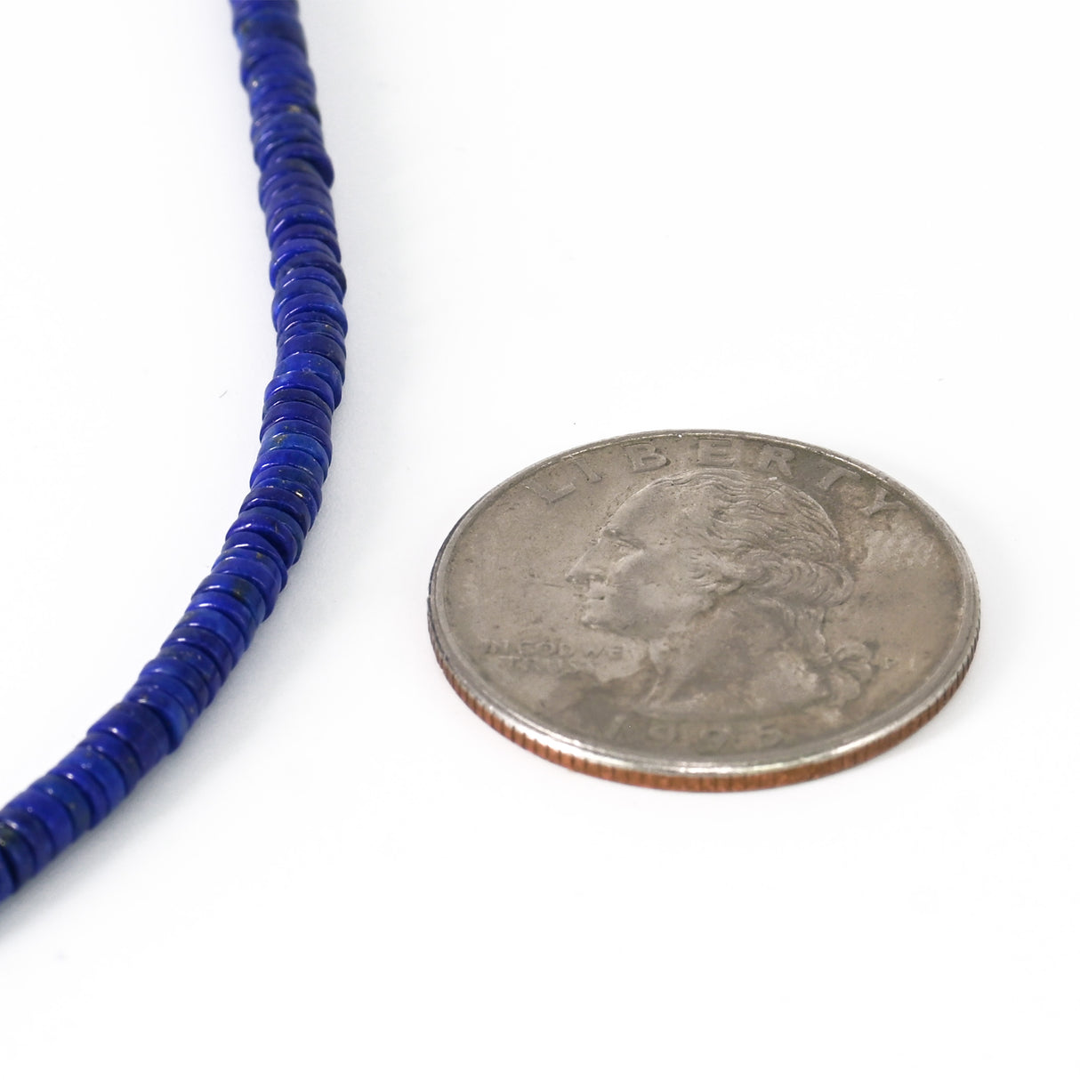 Lapis Lazuli Heishi Beads 3 mm – Natural Afghan | Badakhshan