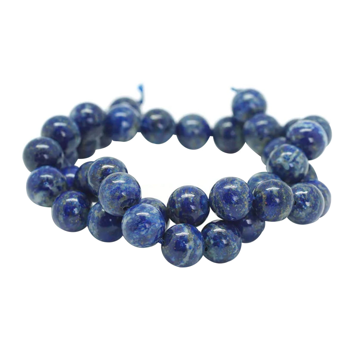 Lapis Lazuli Round Beads 10mm A Grade | Natural Gemstone Strand
