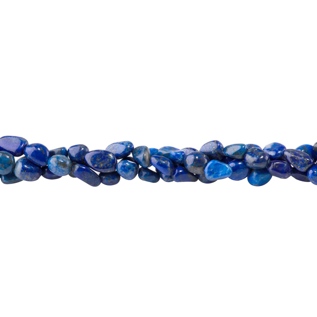Lapis Lazuli Pebble Beads 7x9-8x10mm A Grade | Natural Gemstone Strand