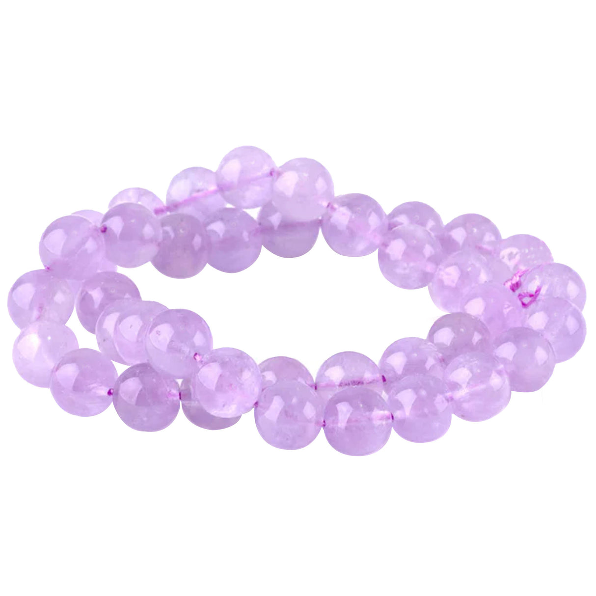 AAA Grade Lavender Amethyst Beads 10mm Round – 15" Strand