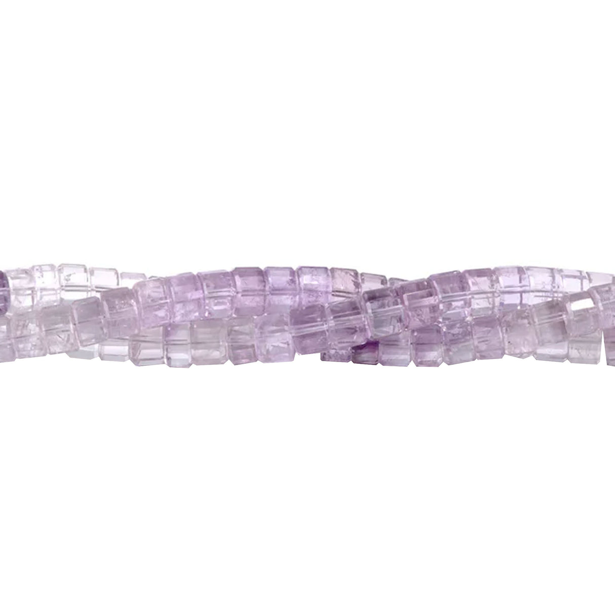 Lavender Amethyst Banded Faceted Tyre Beads 8mm – 15" Strand