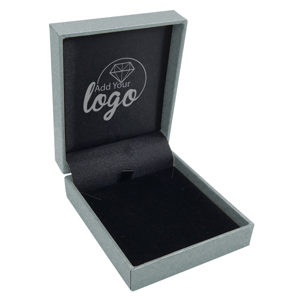 Metallic Silver Jewelry Pendant Gift Boxes