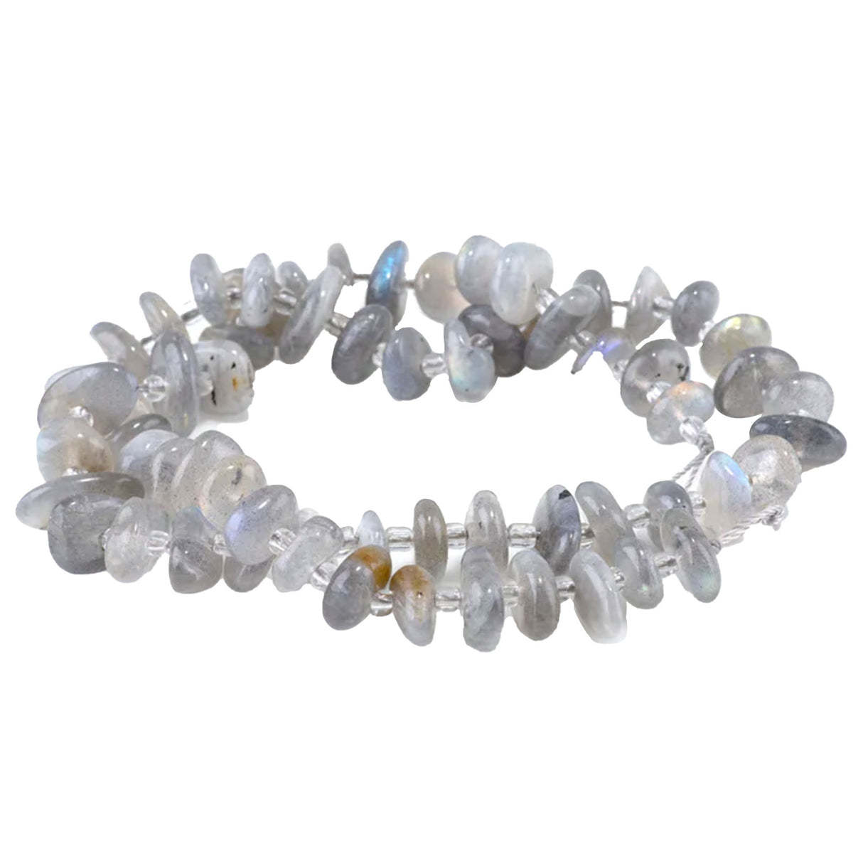 Madagascar Labradorite Chip Beads 5x8mm - 15-16" Strand