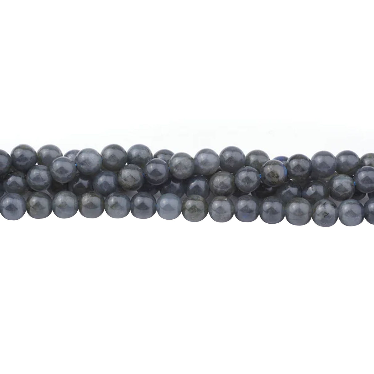 Dark Labradorite Beads 6mm Round | A-Grade Madagascar | 15-16" Strand