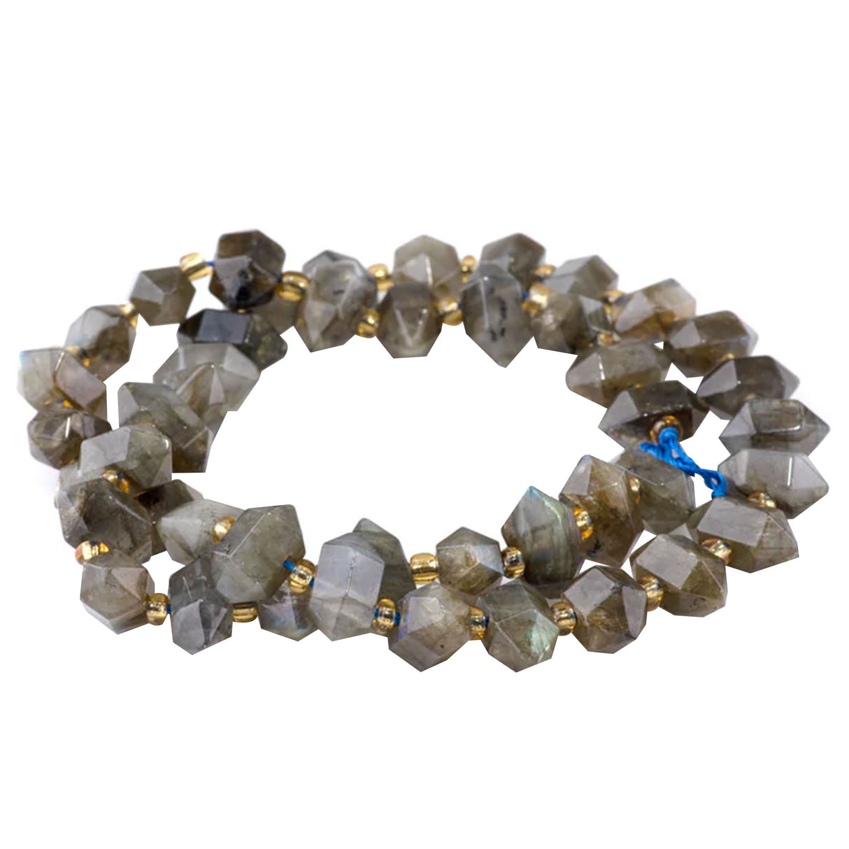 Labradorite Side Drilled Point Beads 6x11mm | Madagascar Gemstone | 15-16" Strand