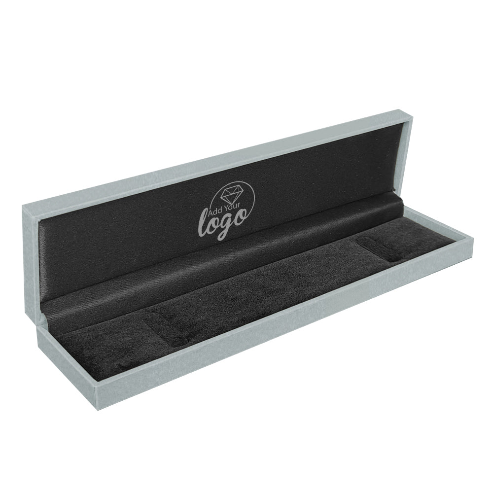 Metallic Silver Bracelet Packaging Boxes