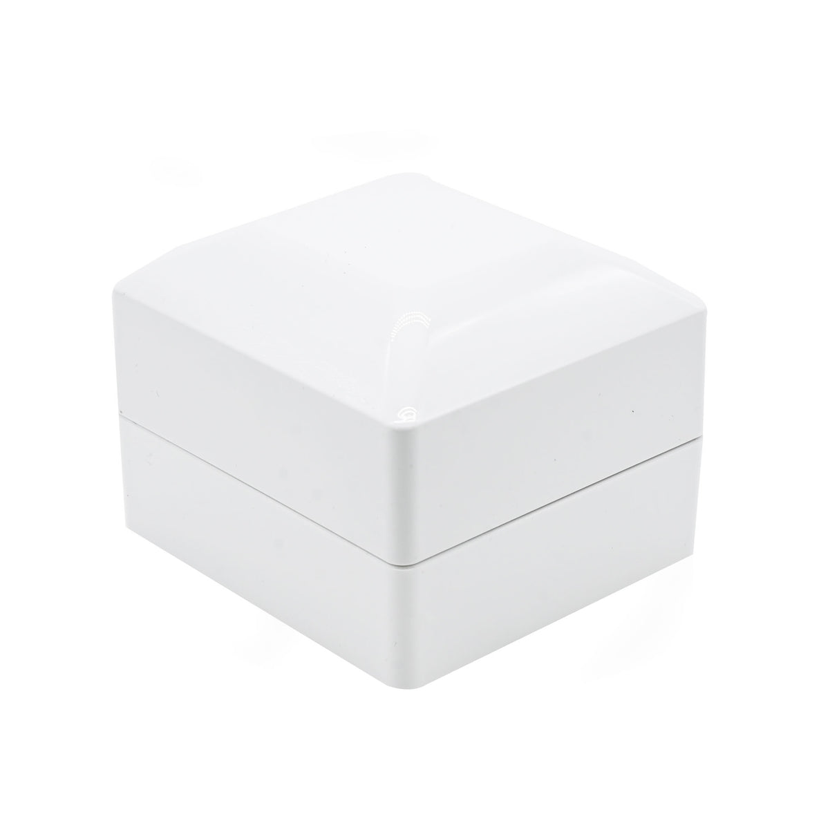 White LED Earring Box With Black Velvet Insert