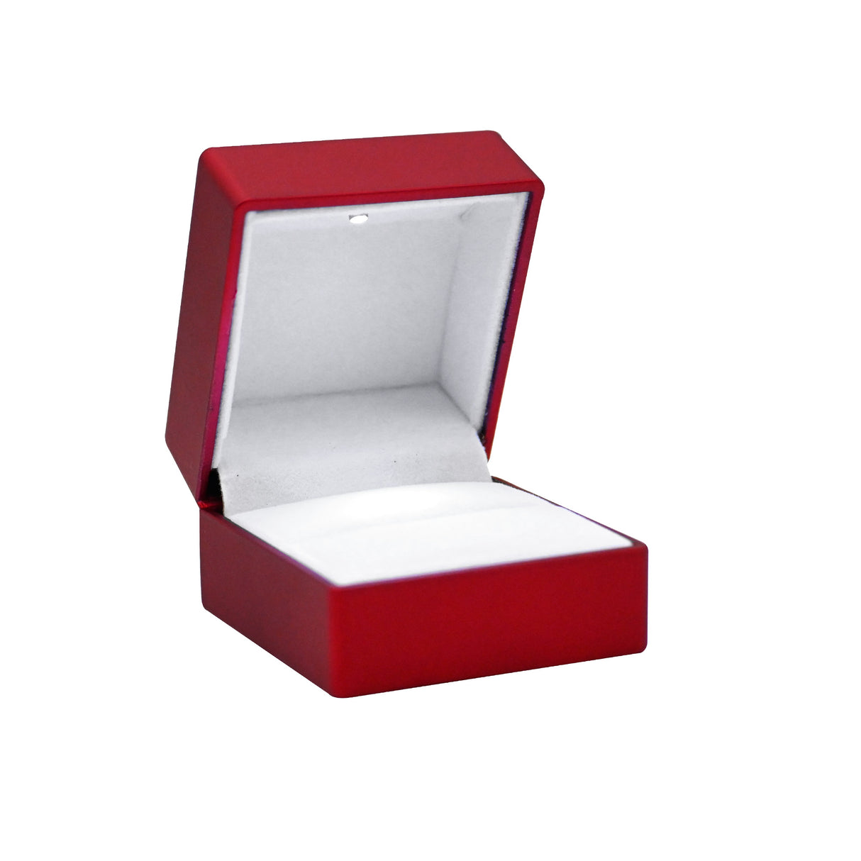 Red LED Ring Box With Velvet Ring Insert