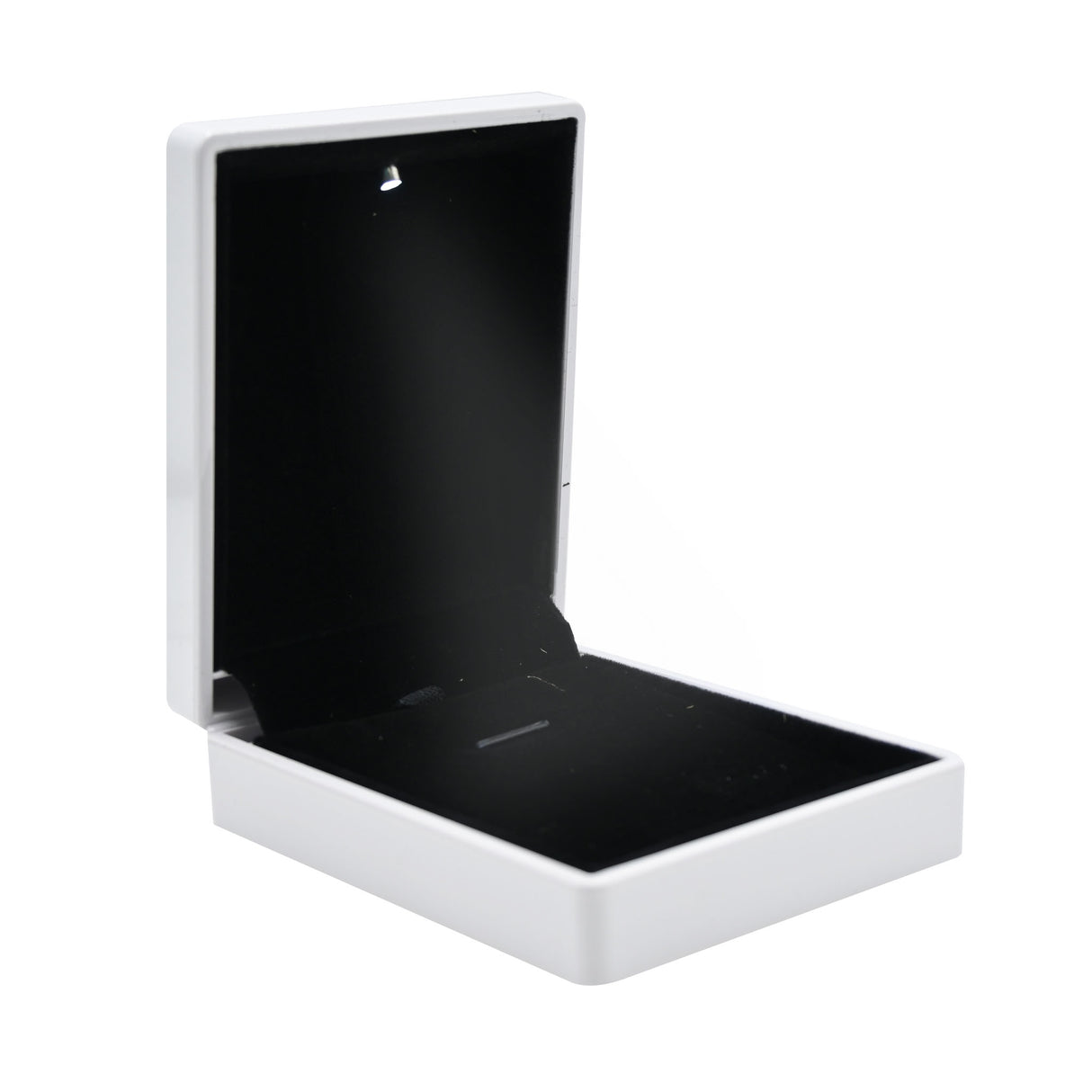 White LED Pendant Box With Black Velvet Insert