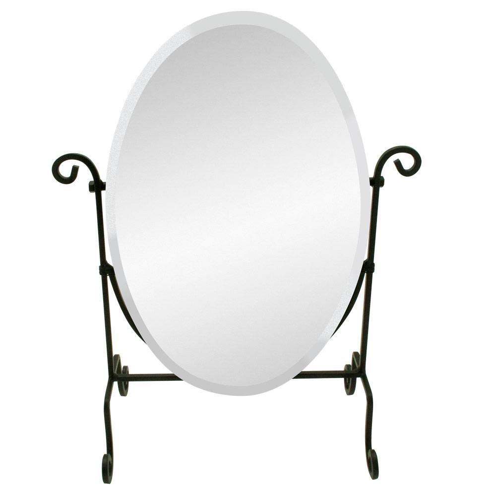 Adjustable Wrought Iron Countertop Mirror
