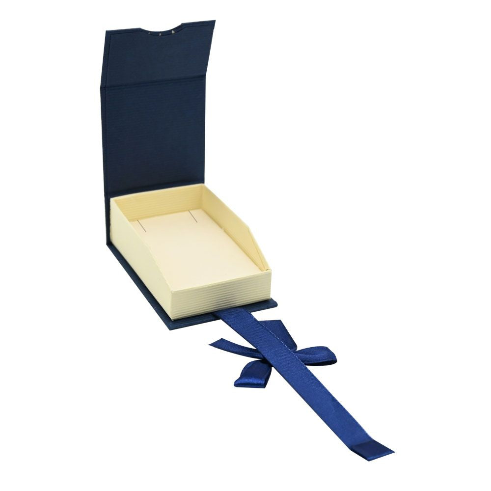 Blue and Cream Magnetic Jewelry Pendant Boxes