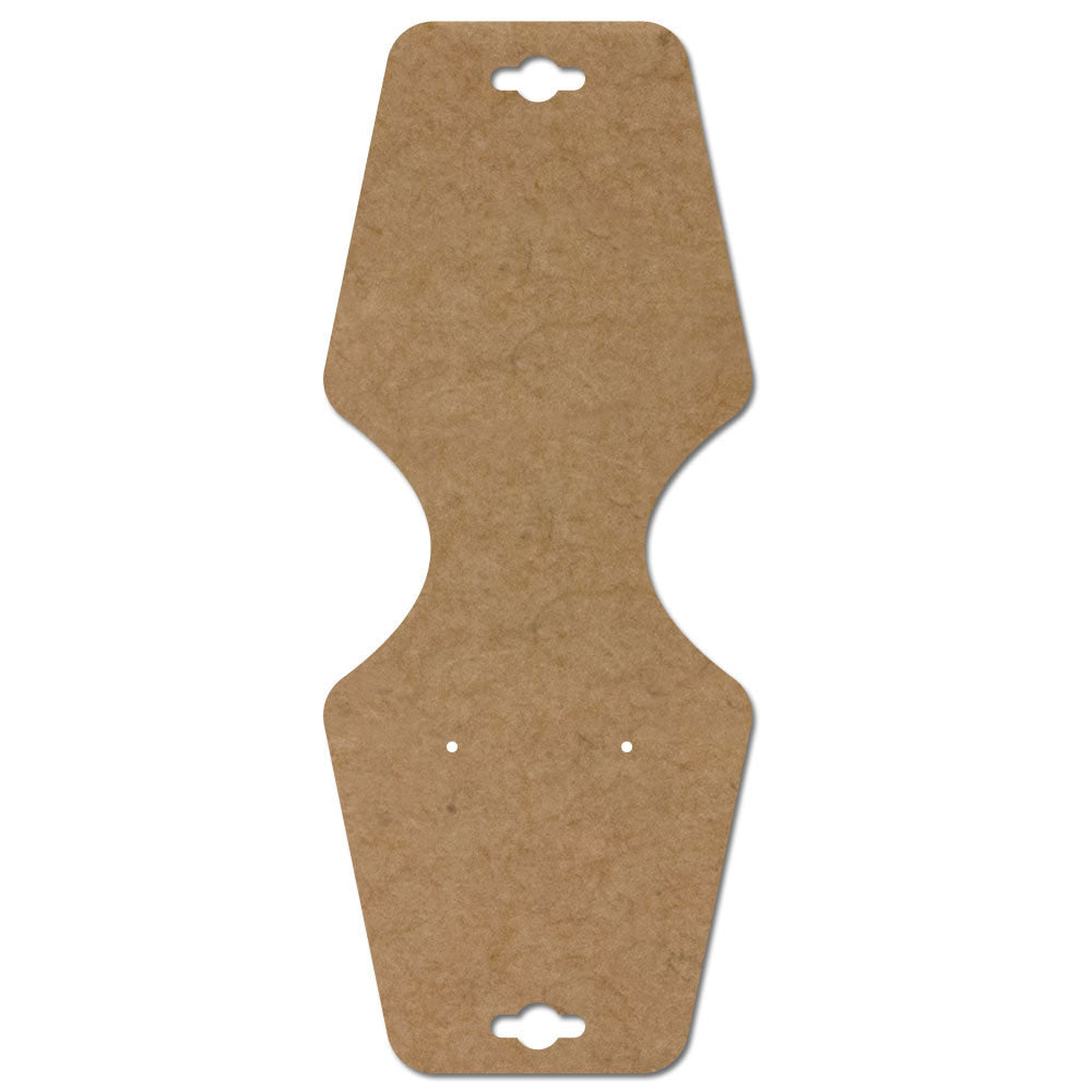 Brown Kraft Card Stock Jewelry Bracelet / Necklace Hanging Cards