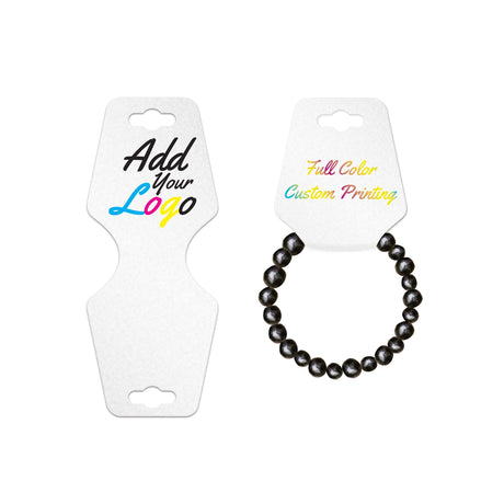 Shimmer White Folding Necklace / Bracelet Card 2-1/2" x 5"