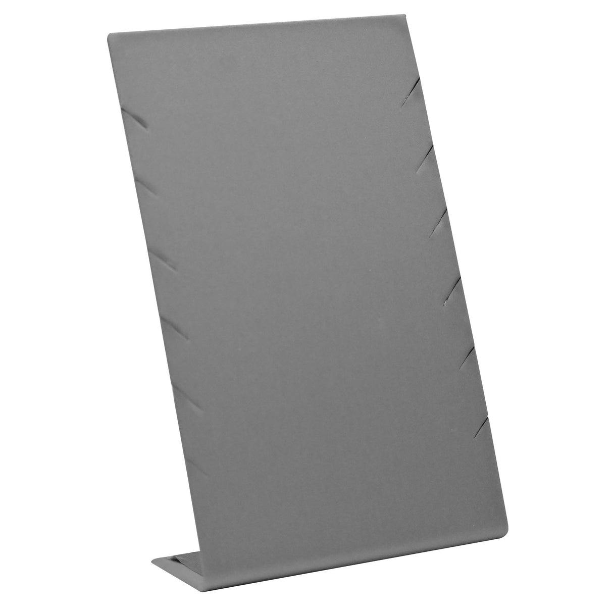 Steel Grey Leatherette Jewelry Necklace / Pendant Display Stand - Holds 6 Pieces