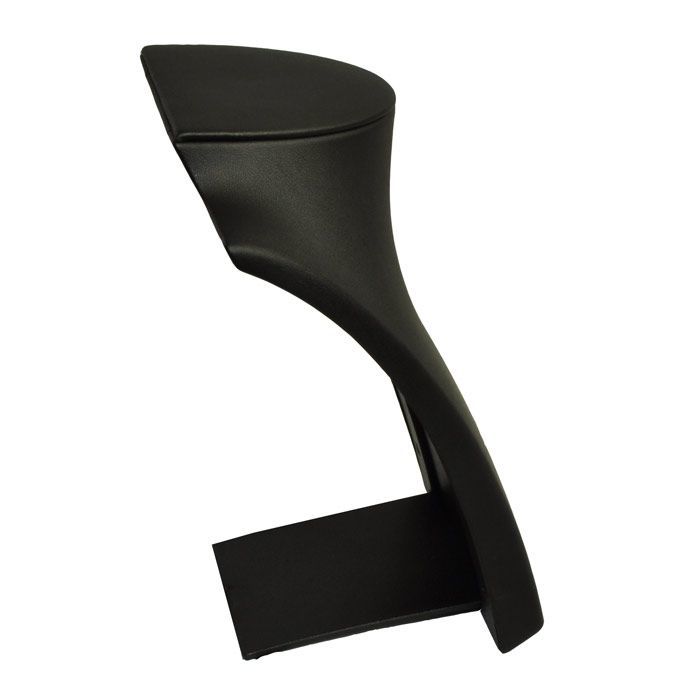 Black Leatherette Fold-able Jewelry Necklace Display Stand, 8-1/4" Tall