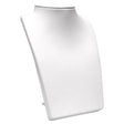 White Leatherette Fold-able Jewelry Necklace Display Stand, 8-1/4" Tall