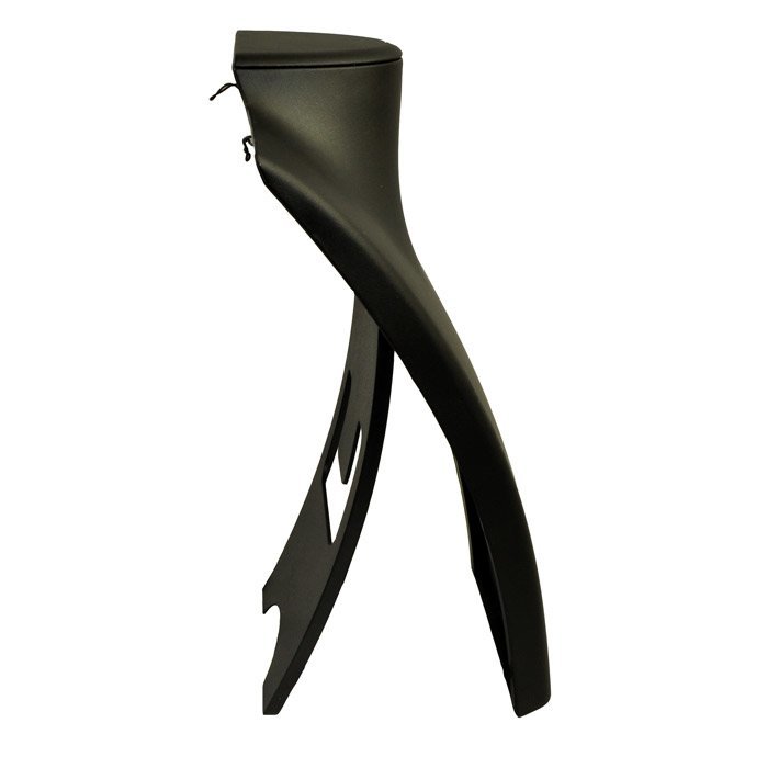 Black Leatherette Fold-able Jewelry Necklace Display Stand, 13-1/2" Tall