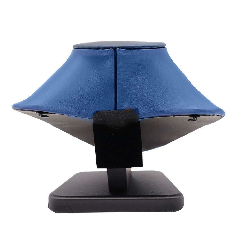 Blue Leatherette Jewelry Necklace Display Bust, 5-3/8" Tall