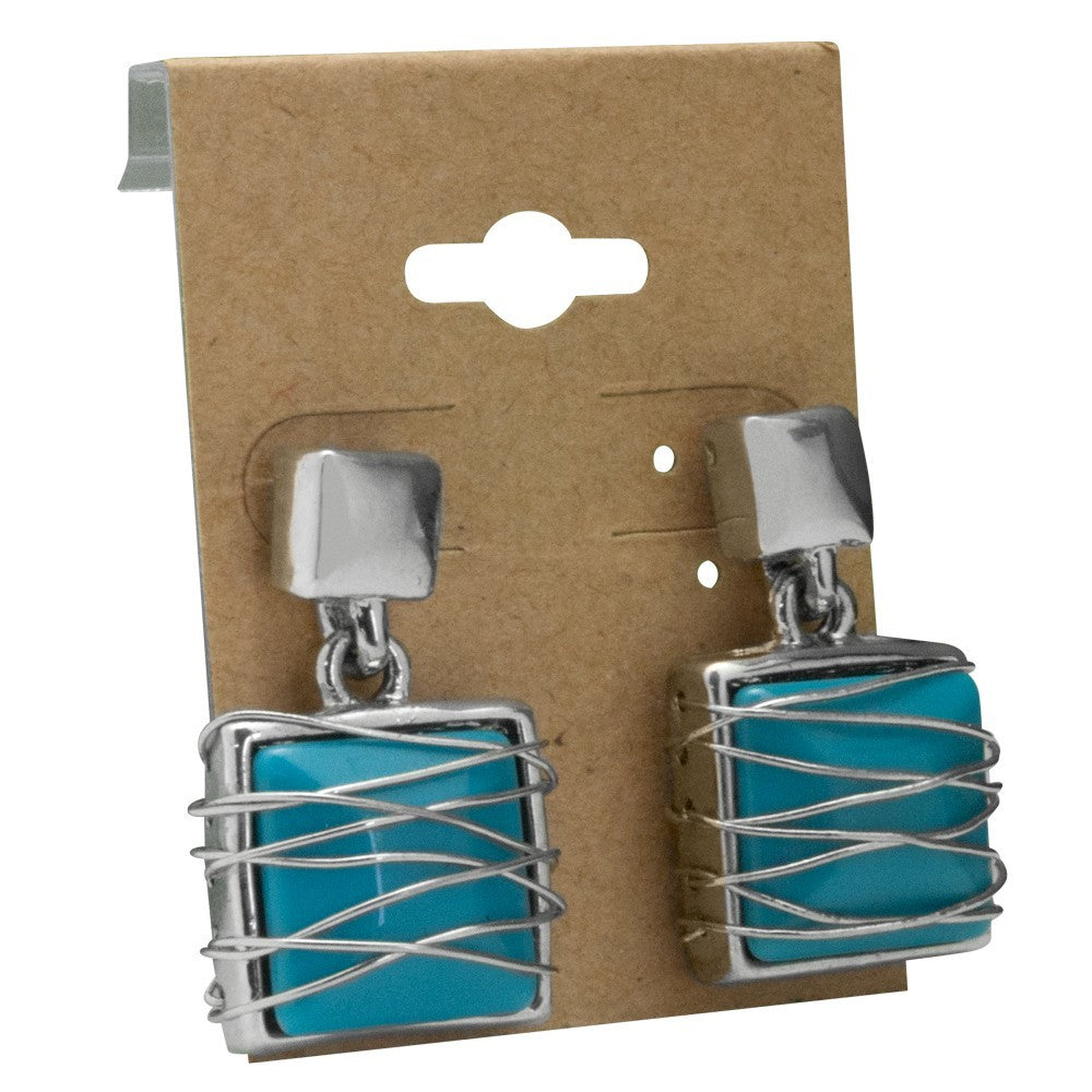 Brown Kraft 1-1/2" x 2" Jewelry Earring Hanging Cards, 100 Per Pack