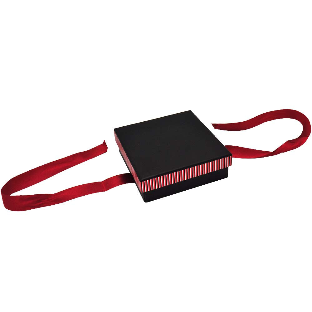 Red Striped Pendant/Earring Box