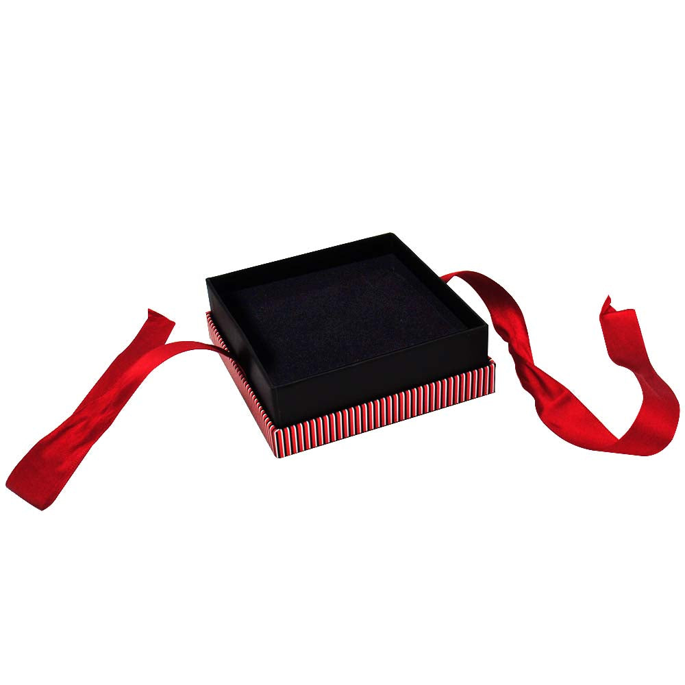 Red Striped Lg. Pendant Box