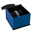 Black and Blue Magnetic Lid Jewelry Bracelet or Watch Pillow Boxes