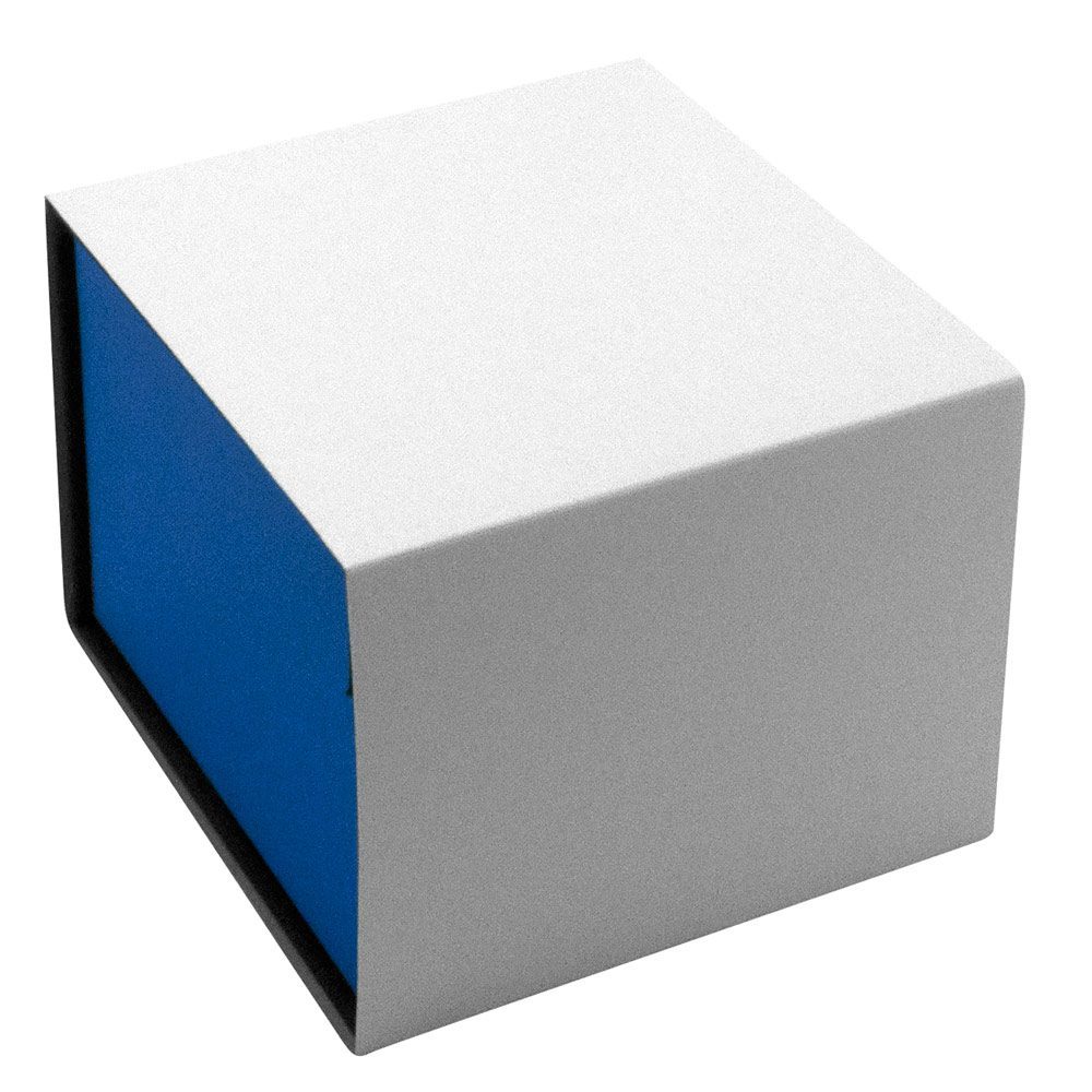 Black and Blue Magnetic Lid Jewelry Bracelet or Watch Pillow Boxes