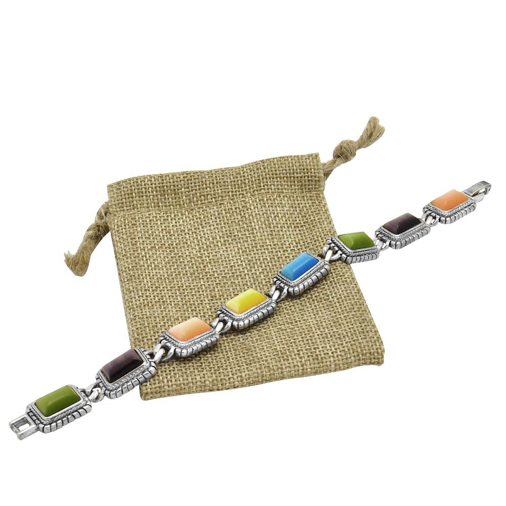 Brown Burlap Drawstring Gift Pouches, 2-3/4" x 3"