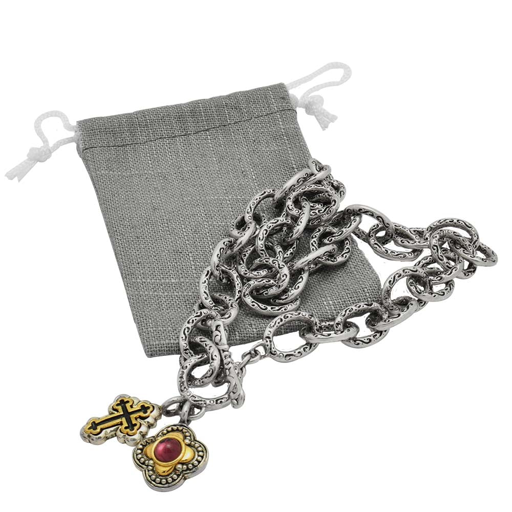 Grey Linen Large Gift Pouches with Drawstring, 3" x 4"