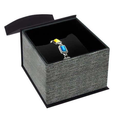 Grey and Black Magnetic Watch Pillow Box