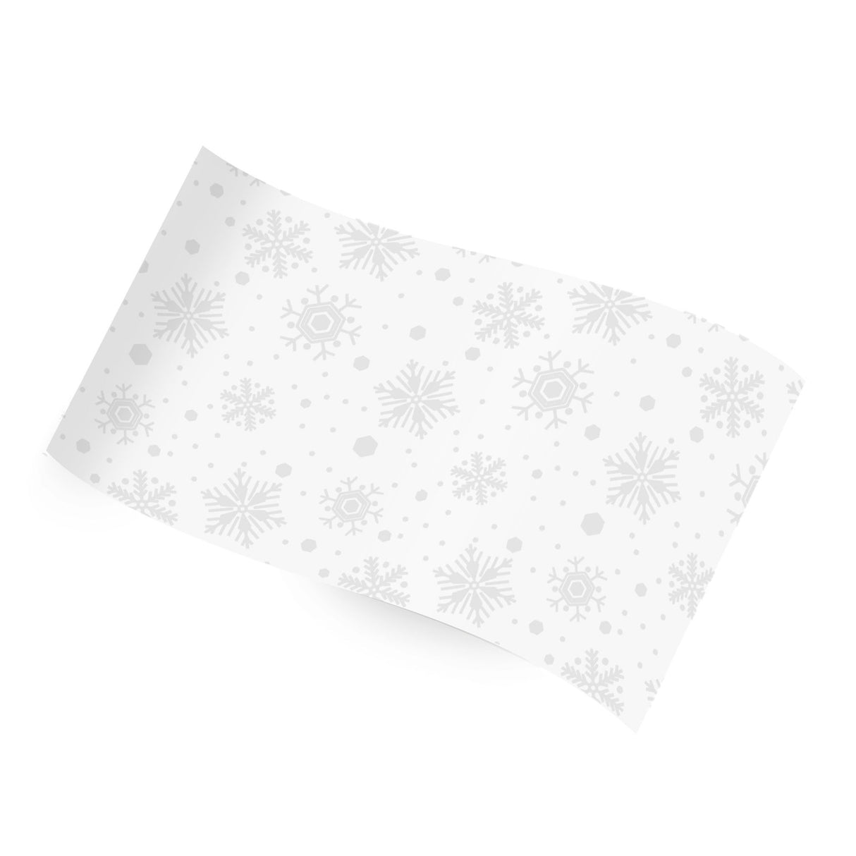 White Snowflake Tissue Paper – 20" x 30" Sheets (240 Sheets per Ream)