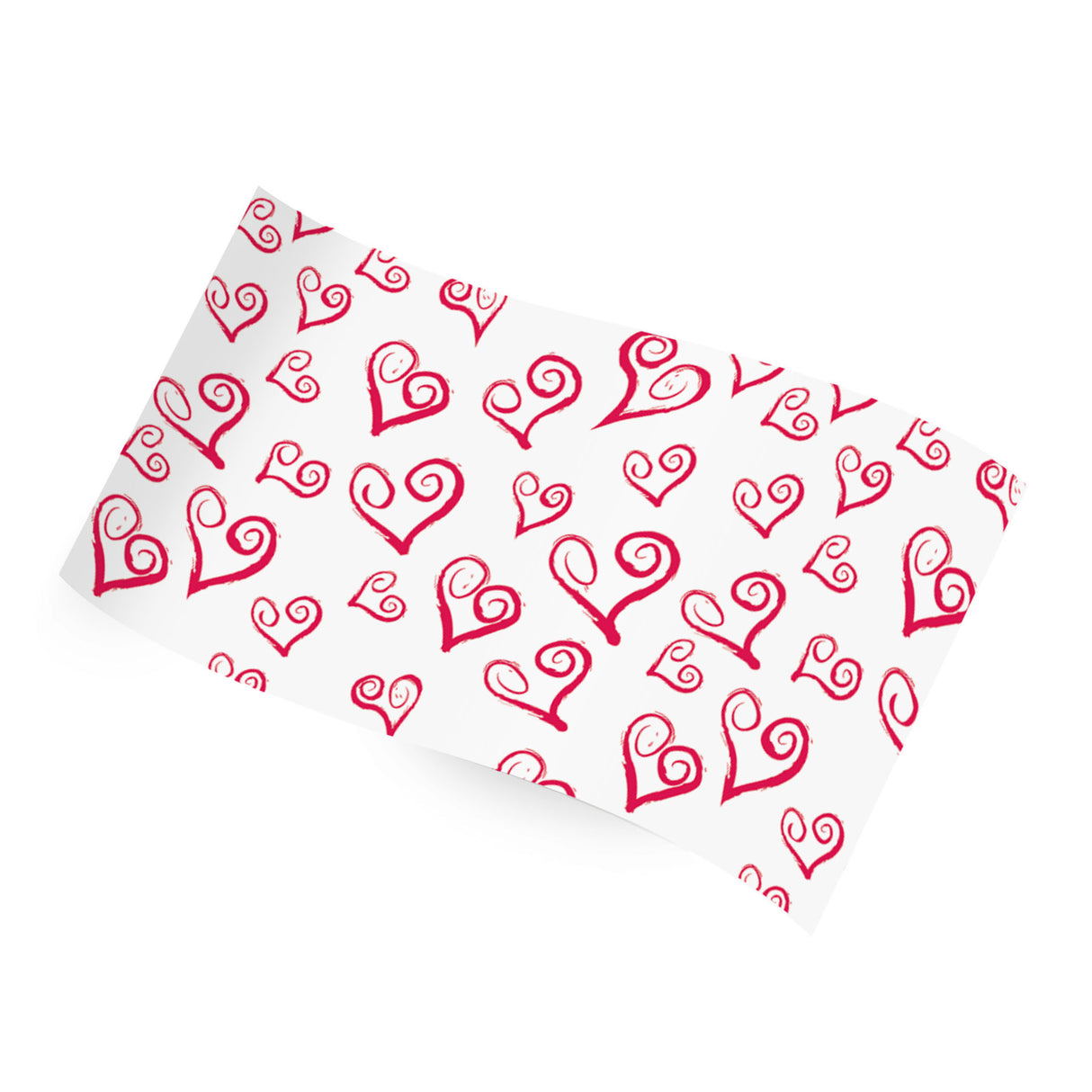 Swirly Hearts Tissue Paper – 20" x 30" Sheets (480 Sheets per Ream)