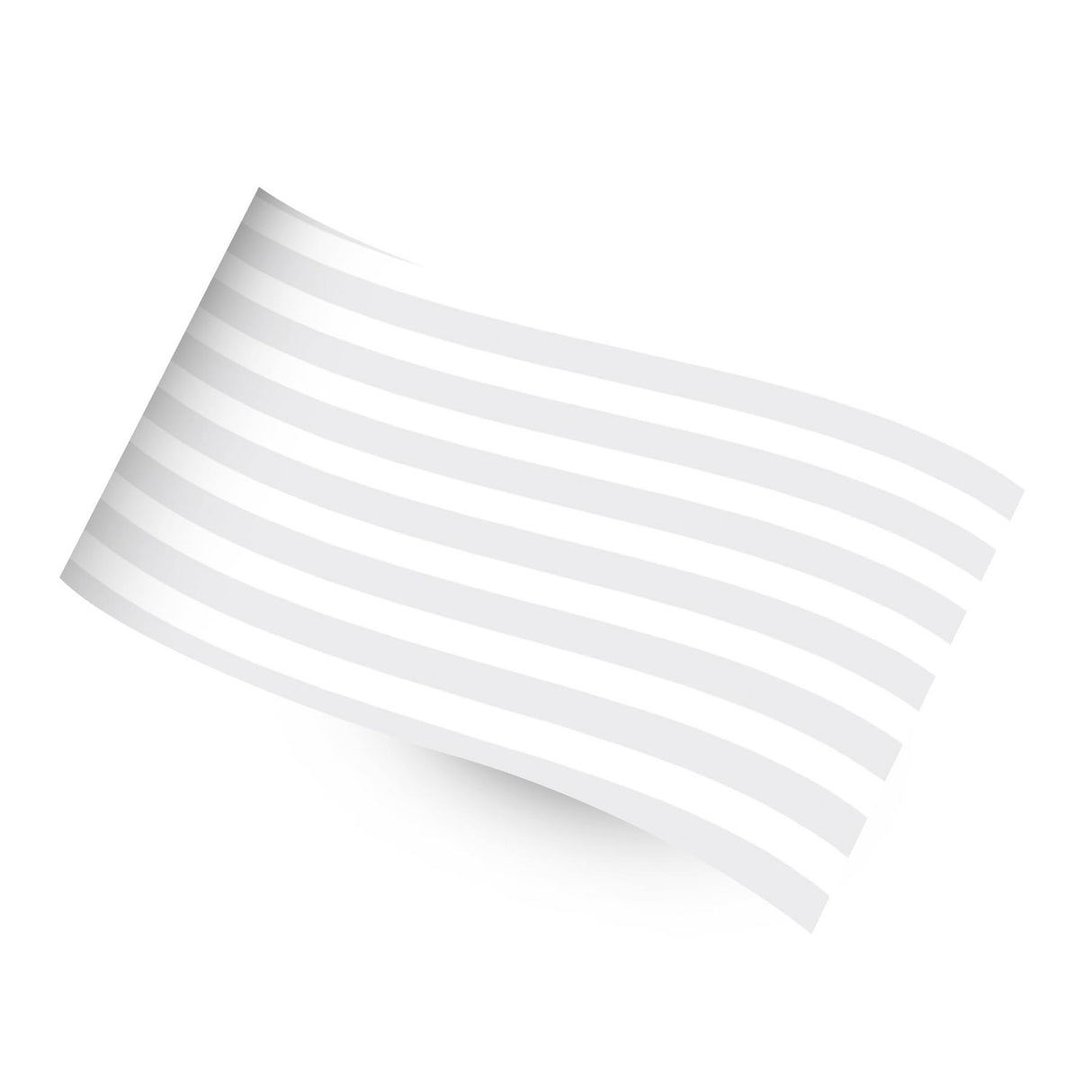 Silver & White Lines Tissue Paper – 20" x 30" Sheets (480 Sheets per Ream)
