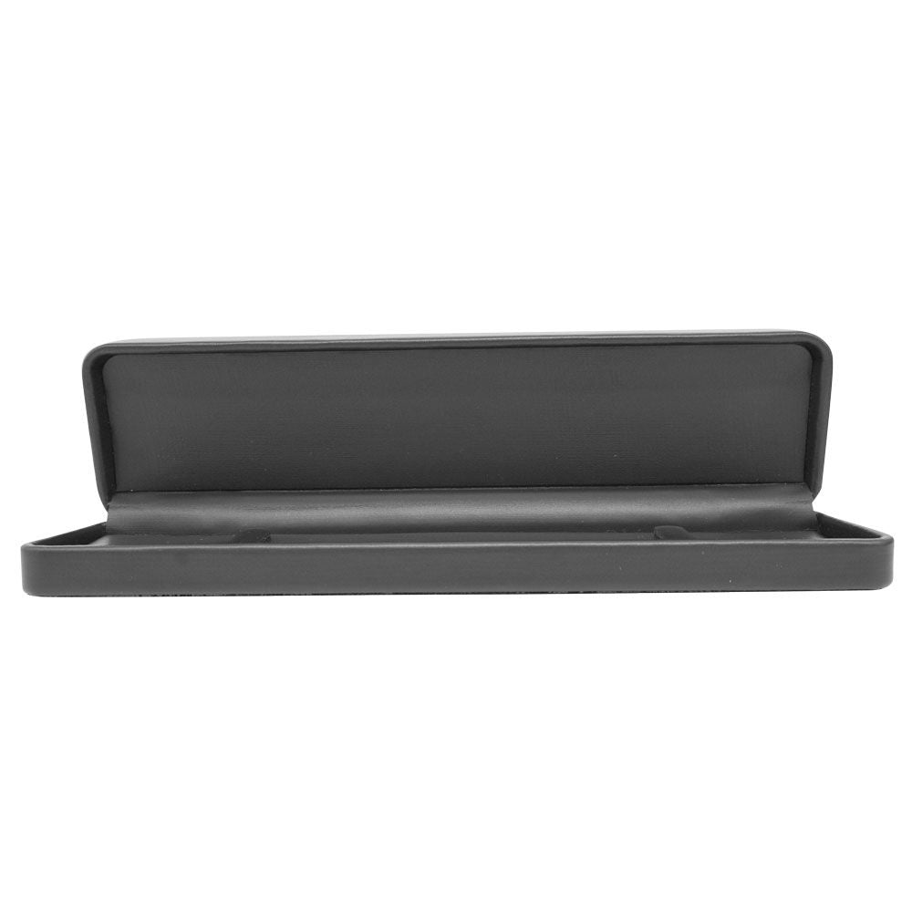 Black Rounded Corner Leatherette Bracelet Box