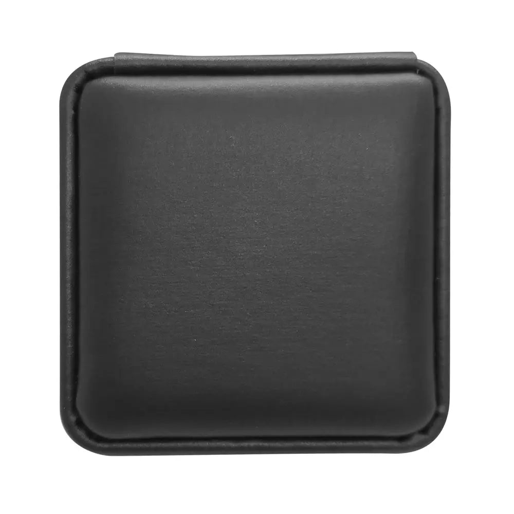 BLACK Rounded Corner Leatherette Pendant/Earring Box