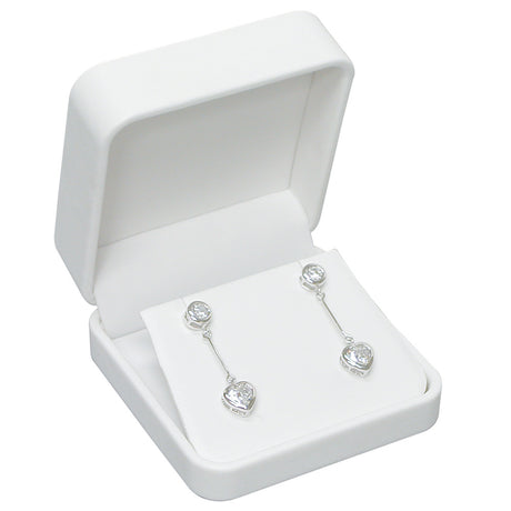 Rounded Corner Leatherette Pendant/Earring Box