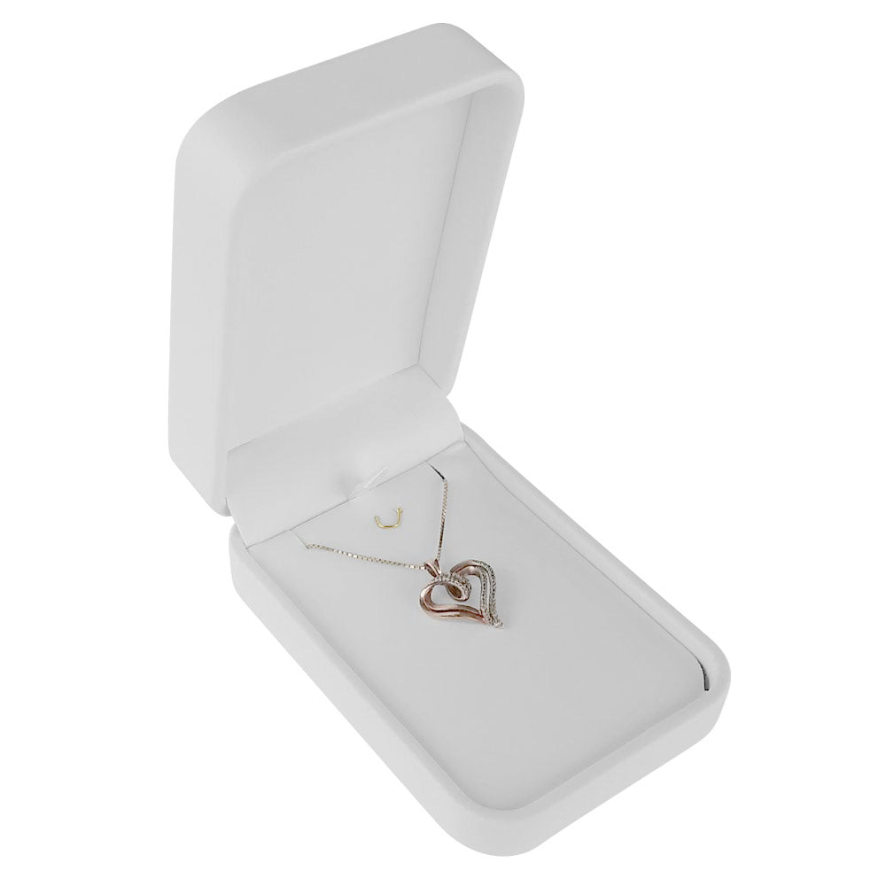 Large Rounded Corner Leatherette Pendant/Earring Box