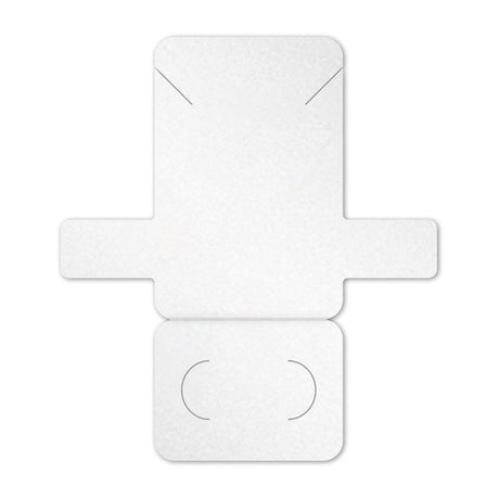Shimmer White Necklace Card with Necklace Holder 2" x 3" Rounded Corner