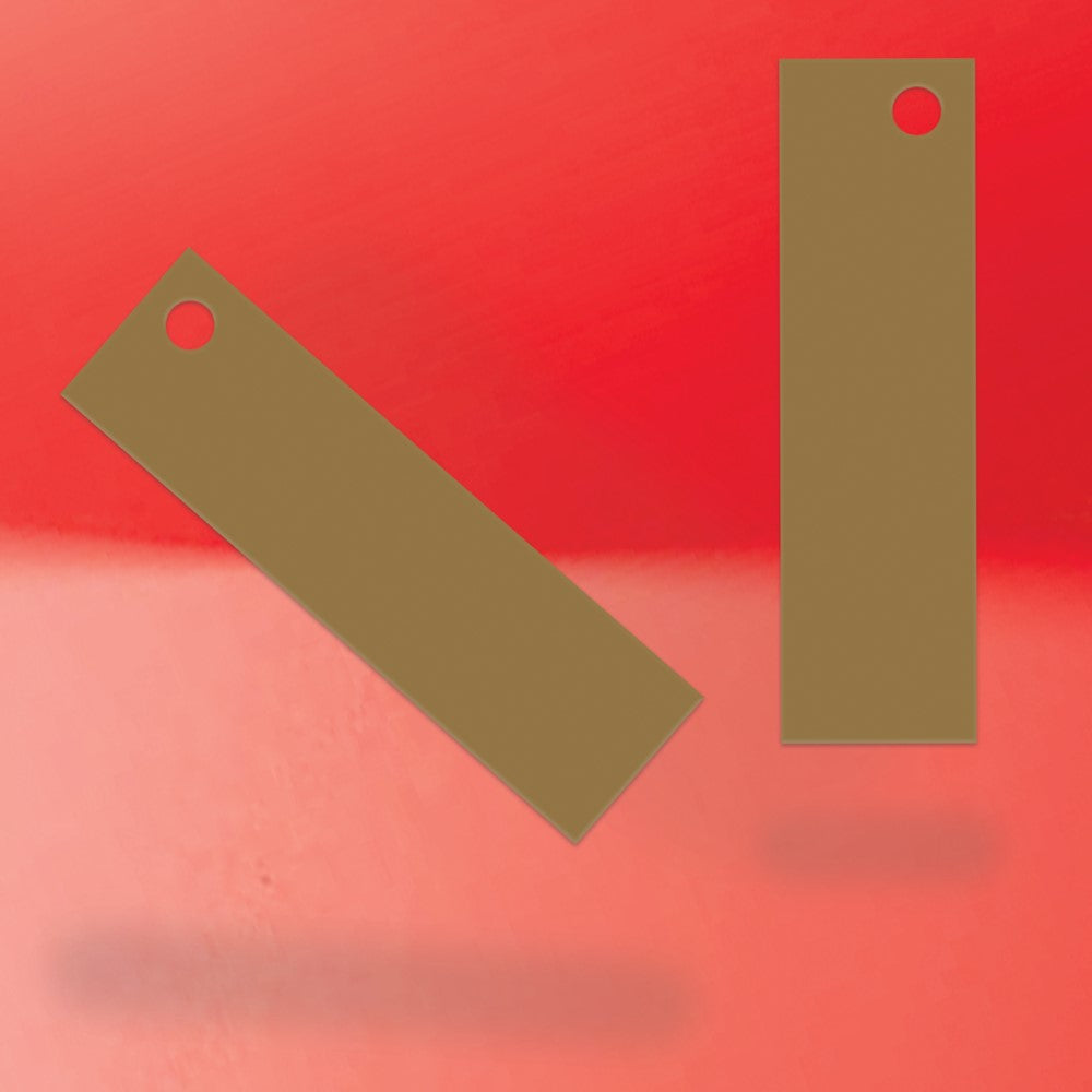 Kraft Custom Hang Tag-Rectangle - 1-3/4" x 1/2"(200 pcs)