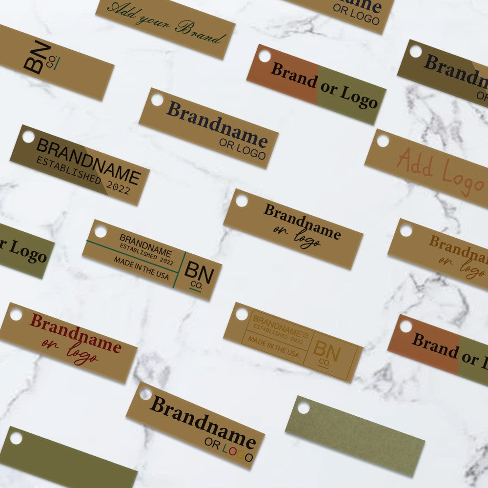 Kraft Custom Hang Tag-Rectangle - 1-3/4" x 1/2"(200 pcs)