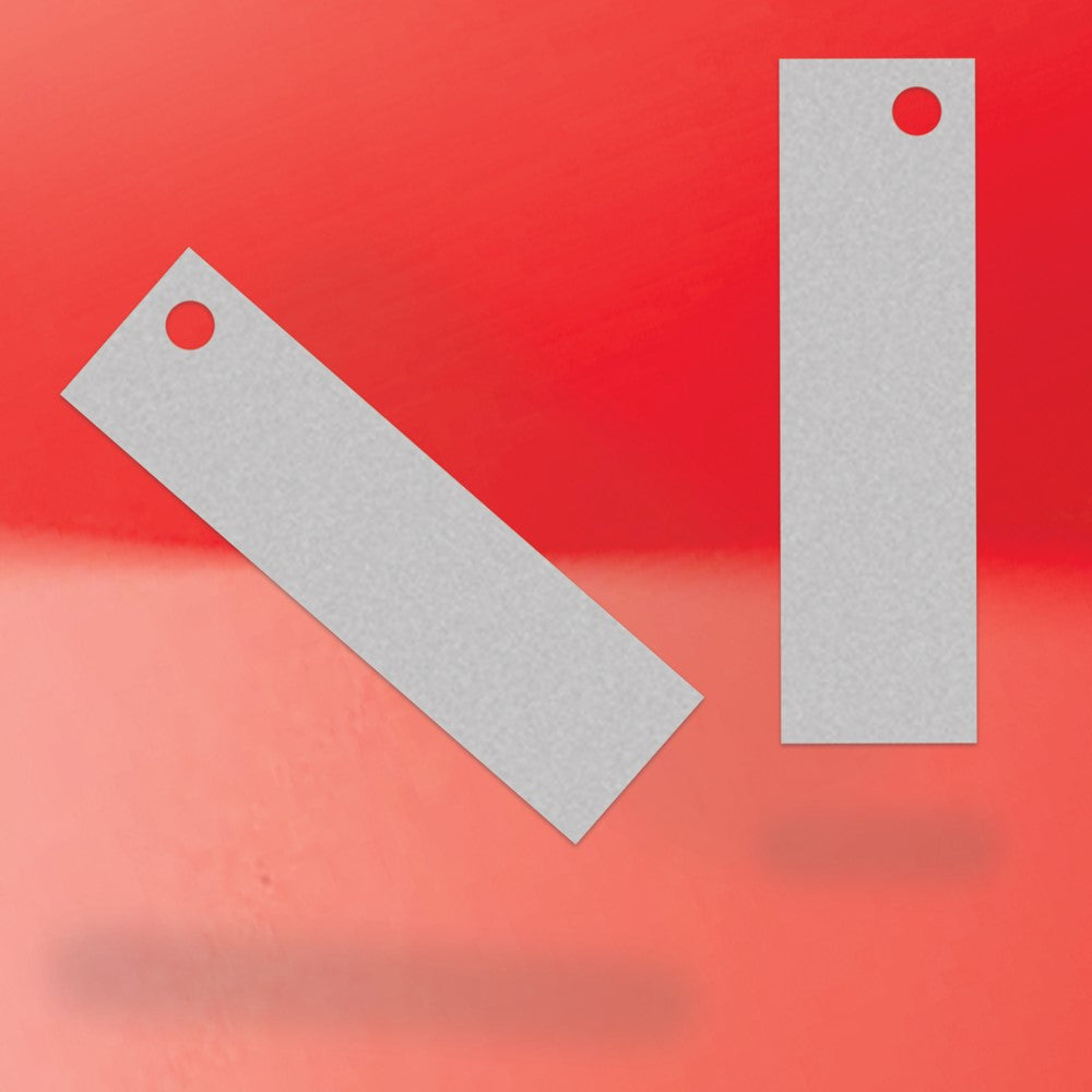 Smoke Grey Custom Hang Tag-Rectangle - 1-3/4" x 1/2"(200 pcs)