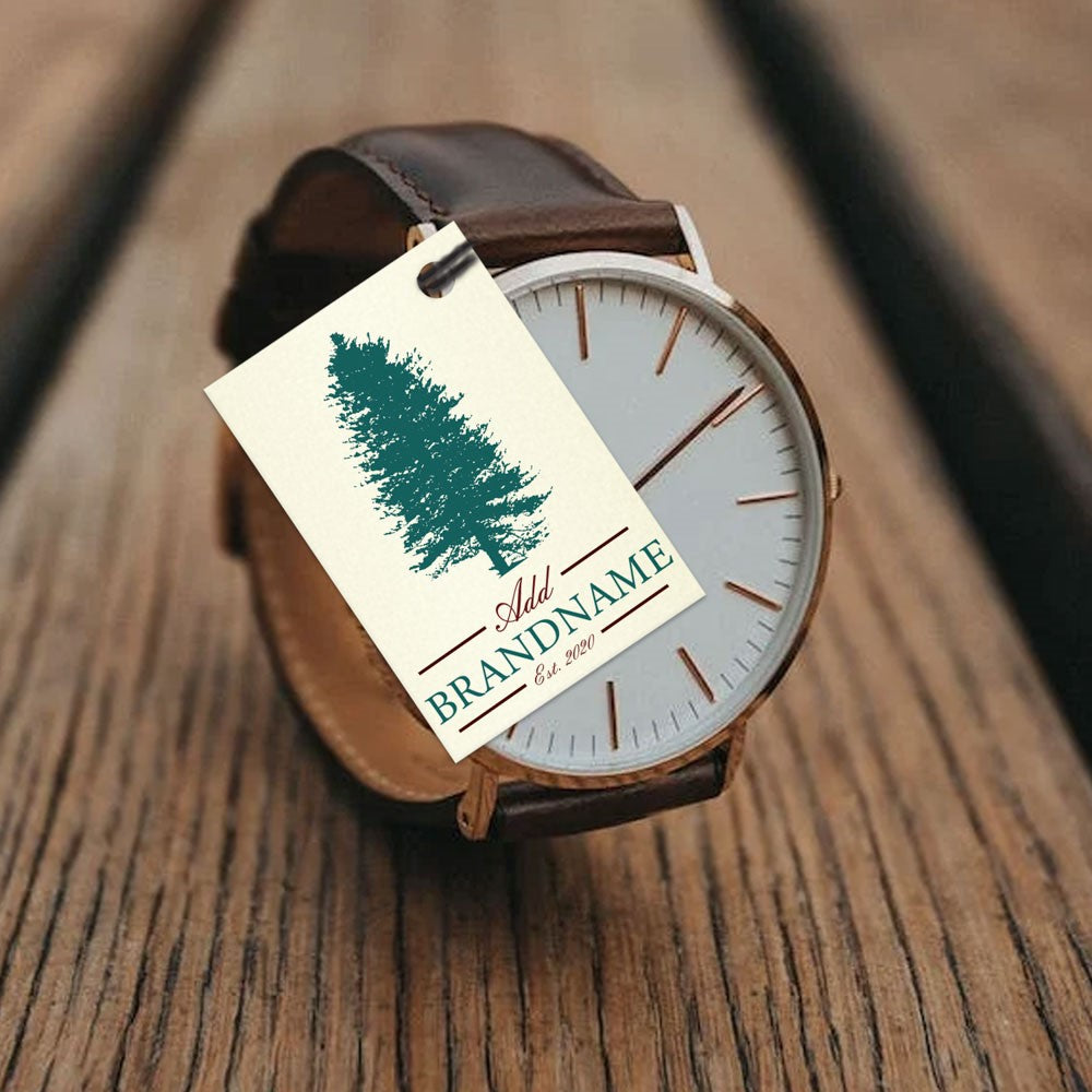 Ivory Custom Hang Tag Rectangle - 1" x 2" (100 pcs)