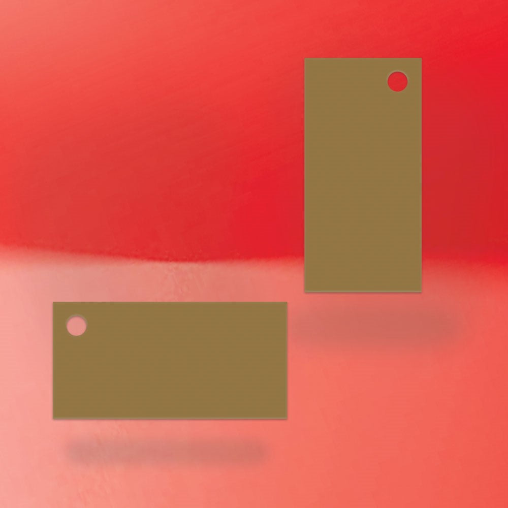 Kraft Custom Hang Tag Rectangle - 1" x 2" (100 pcs)