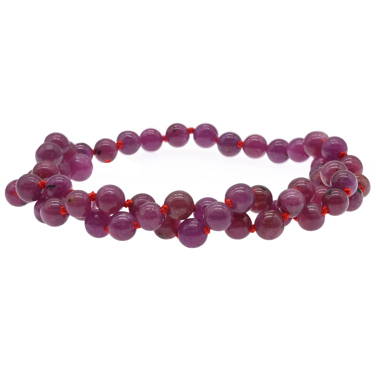 Natural Ruby Round Beads – AAA Grade | 6mm | 15–16 Inch Strand