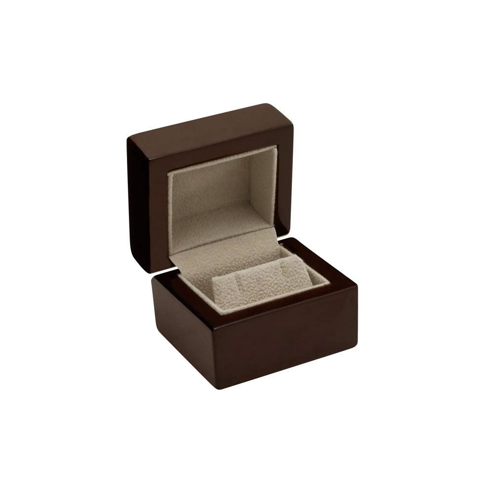 Premium Brown Veneer Jewelry Earring or Pendant Box