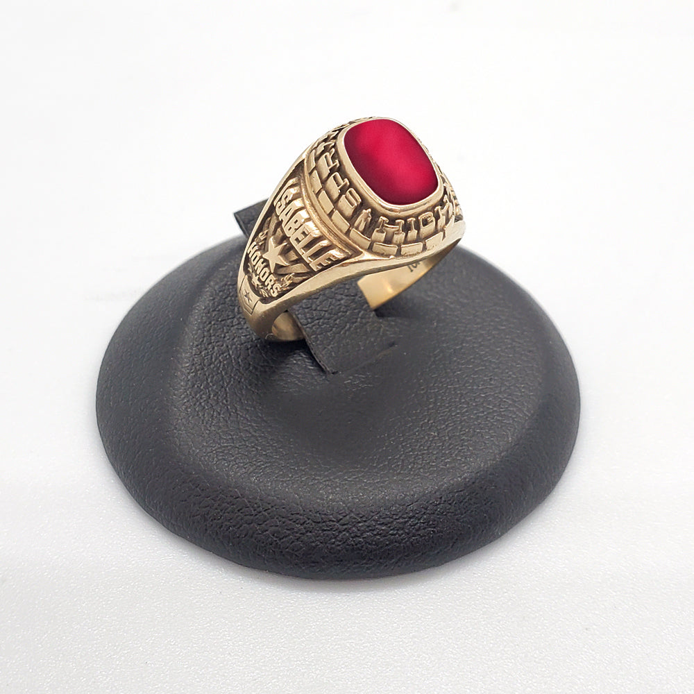 Black Leatherette Single Ring Clip Jewelry Display